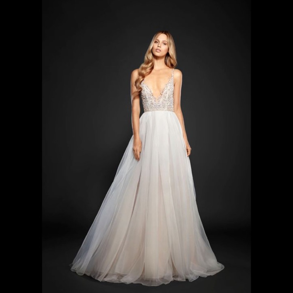 Hayley paige Kenny organza A-like gown